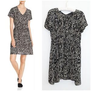 Eileen Fisher Silk Seraglio Printed Drawstring Dress